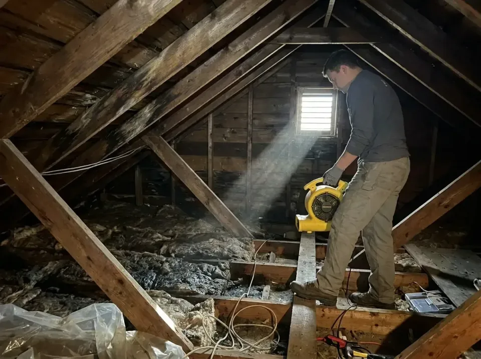 attic-water-damage-drying-proc-007 — frequently asked questions, Emergency Water Extraction & 24/7 Flood Response in Santa T…